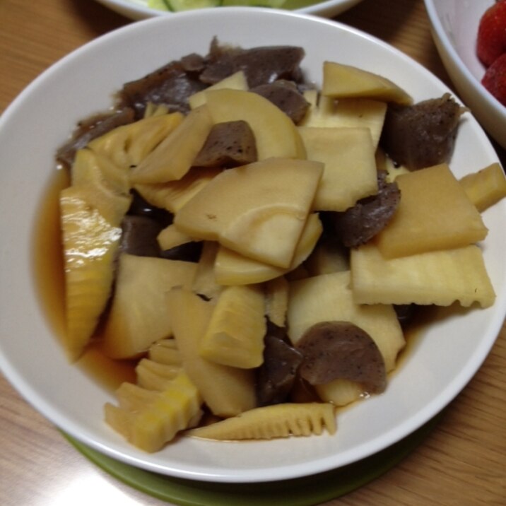 レンジで簡単 筍とこんにゃくの煮物 レシピ 作り方 By Dokinchan717 楽天レシピ レンジで簡単 筍とこんにゃくの煮物 レシピ 作り方 By Dokinchan717 楽天レシピ